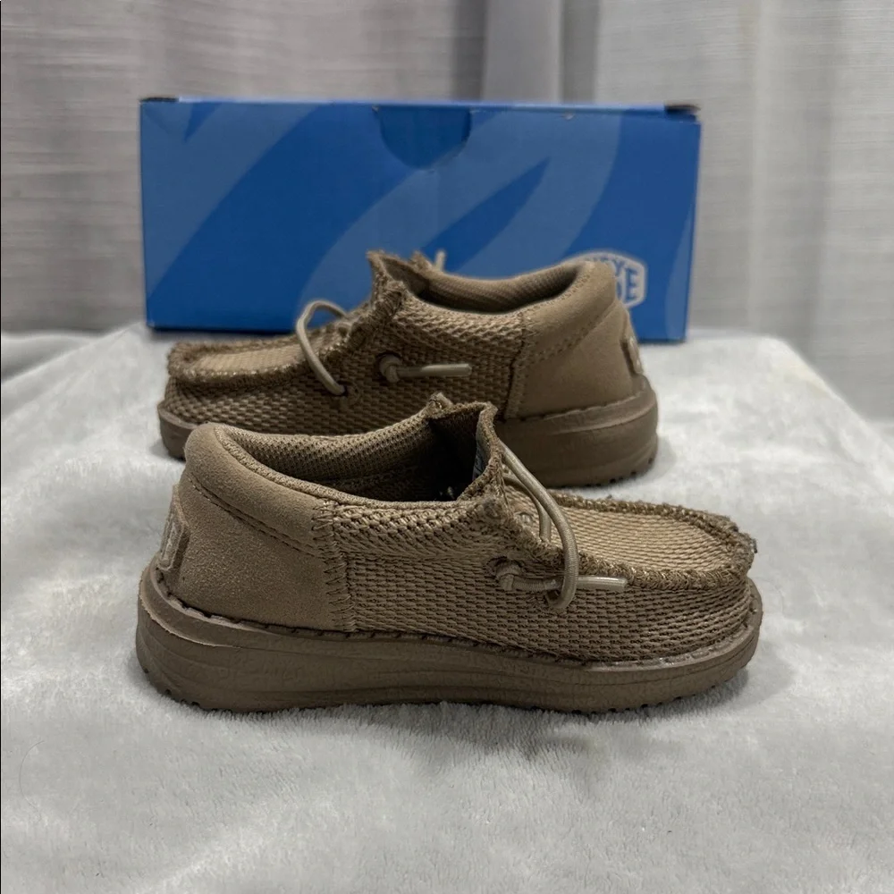 Hey Dude Kids Tan Moccasins - Size 5c